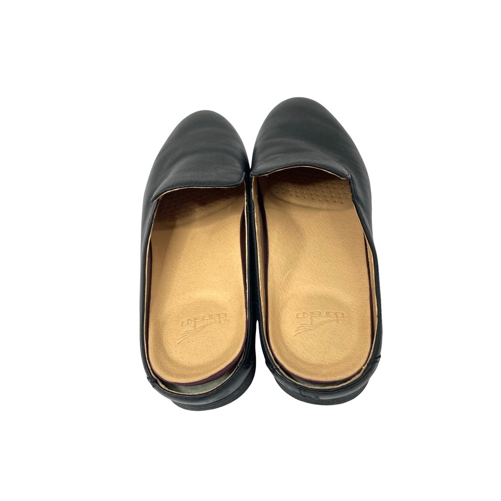 Dansko Lexie Black Milled nappa leather Mules slides Size‎ 39 black - Picture 4 of 8